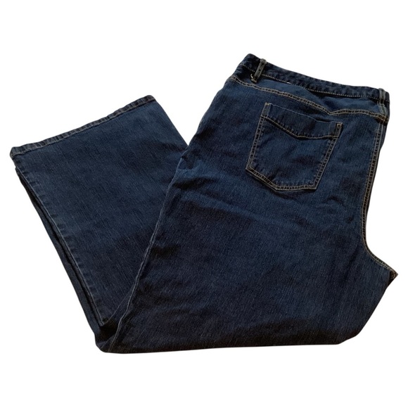 CJ Banks Dark Blue Flare Jeans Stretch Plus Size 28W (3X) - Picture 4 of 9